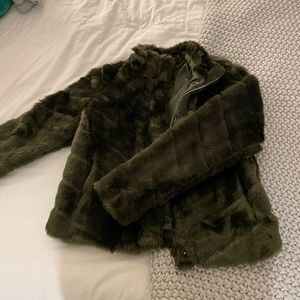 Faux Fur green jacket